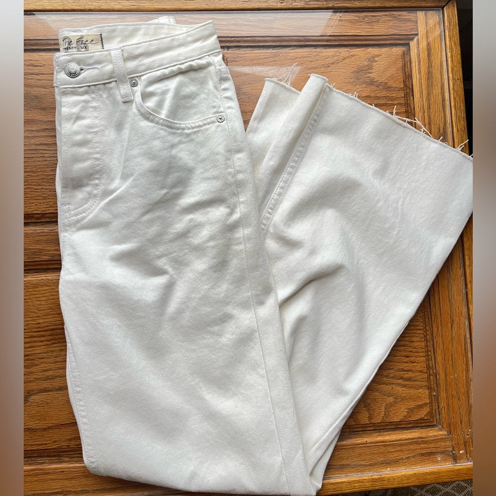 Free People White Jeans